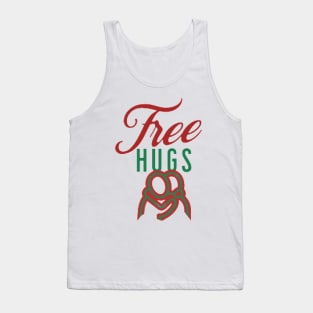 Hug And Kiss me Free Hugs Tank Top